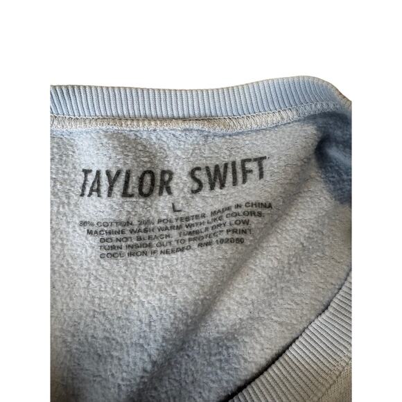 Taylor Swift 1989 Sweatshirt Pullover – Size L – Light Blue - Picture 5 of 7